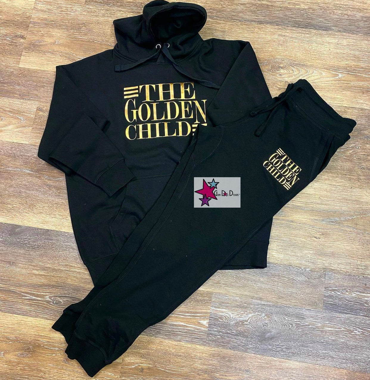 The Golden Child Hoodie and sweat pants