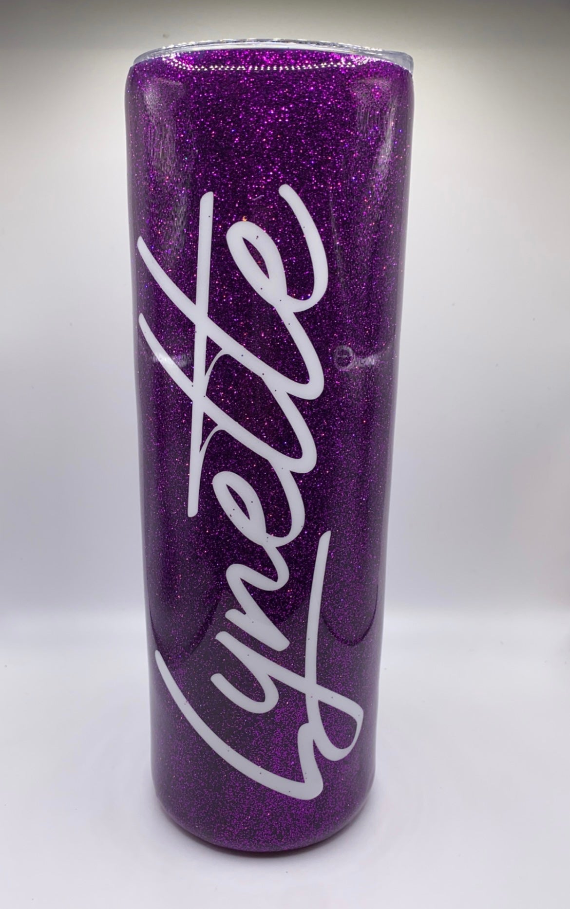 Purple Glitter Tumbler